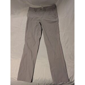 CRZ YOGA Mens Size 33×31 Gray Flat Front Tech Dress Pants
